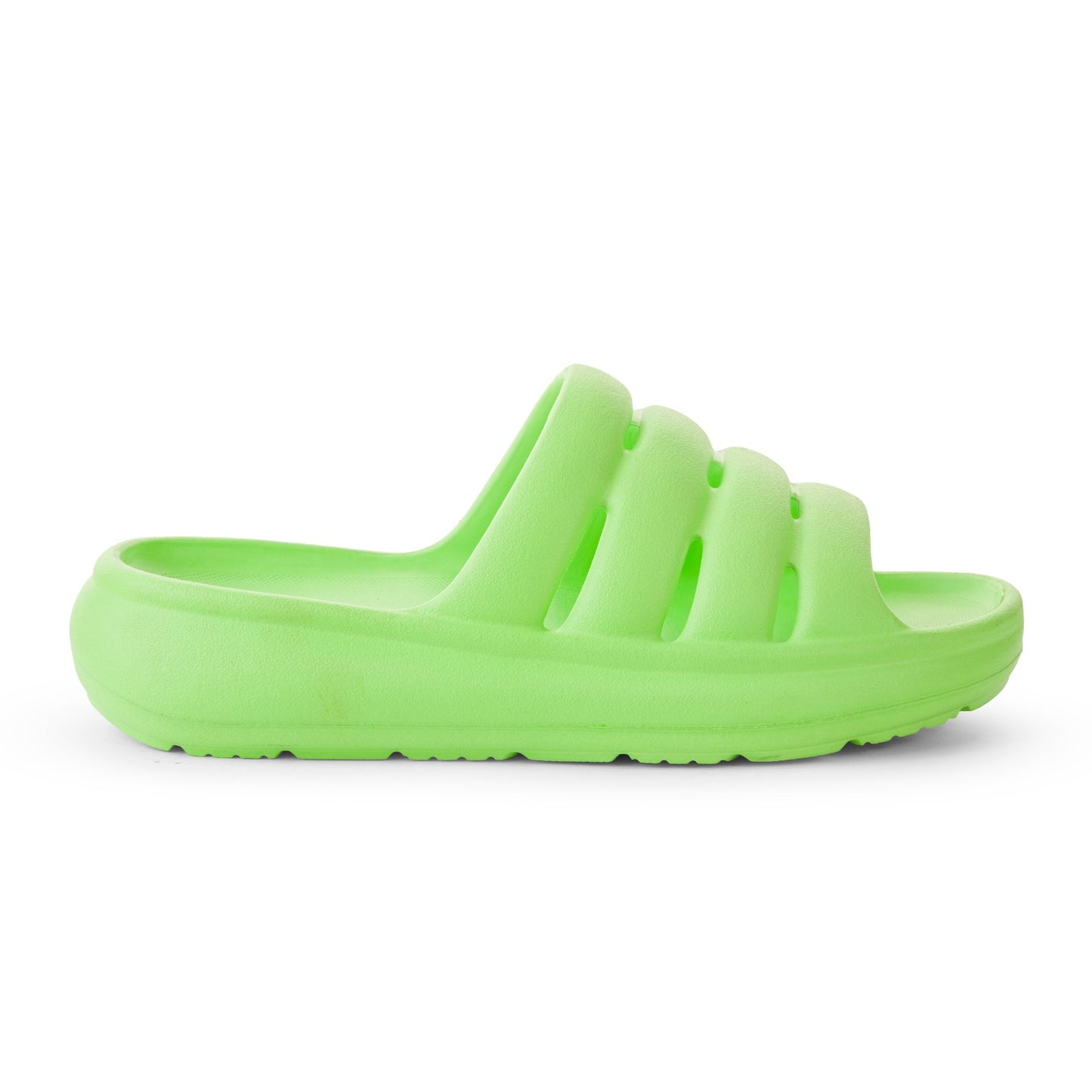 Neon lime EVA comfort slides