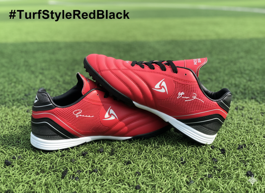 Red and Black Turf Shoes Tag: