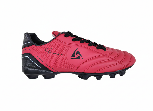 Red and Black Firm Ground Cleats